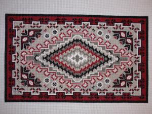 Cross-Stitched Navajo Weaving