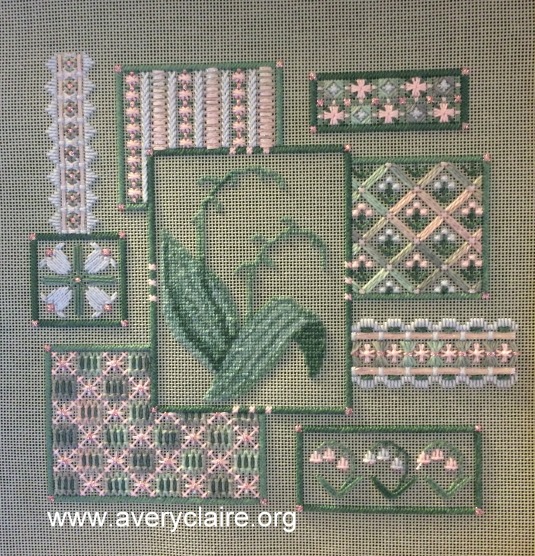 Lily of the Valley Collage progress